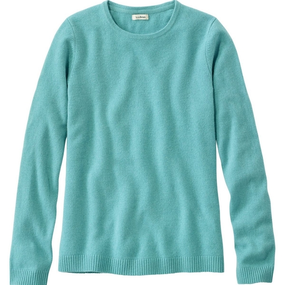 LL Bean Classic Cashmere Sweater, Crewneck - Picture 1 of 6